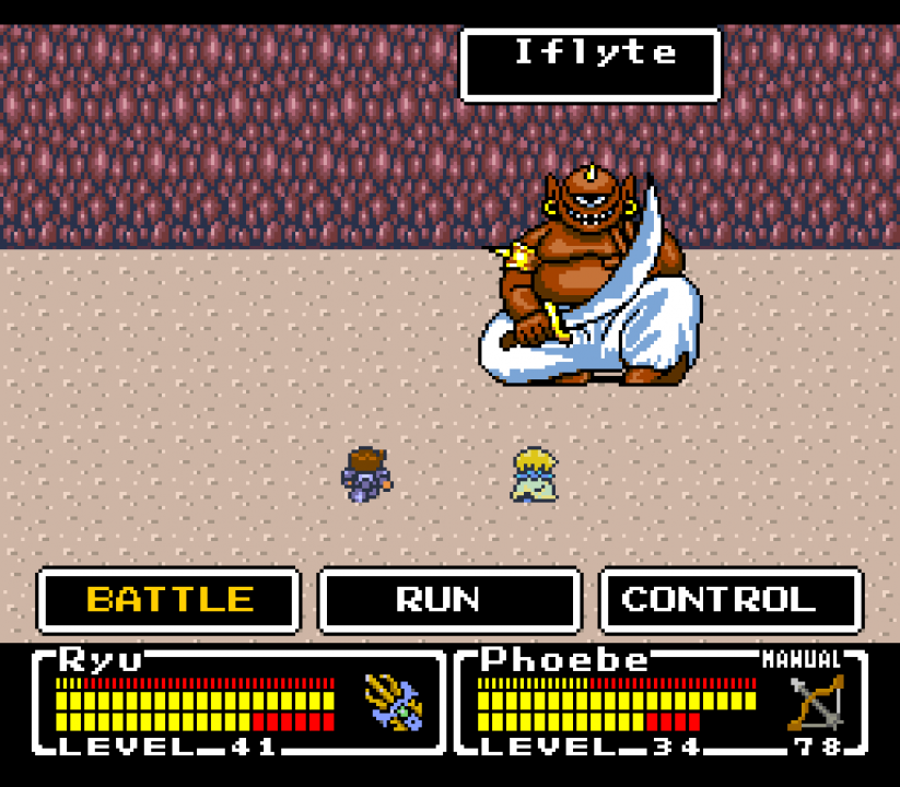 The "Cyclops" enemy in the Japanese version of Final Fantasy Mystic Quest was called "Iflyte" in the English version. The unique spelling choice matches the name in the English version of Final Fantasy Adventure The "Cyclops" enemy in the Japanese version of Final Fantasy Mystic Quest was called "Iflyte" in the English version. The unique spelling choice matches the name in the English version of Final Fantasy Adventure