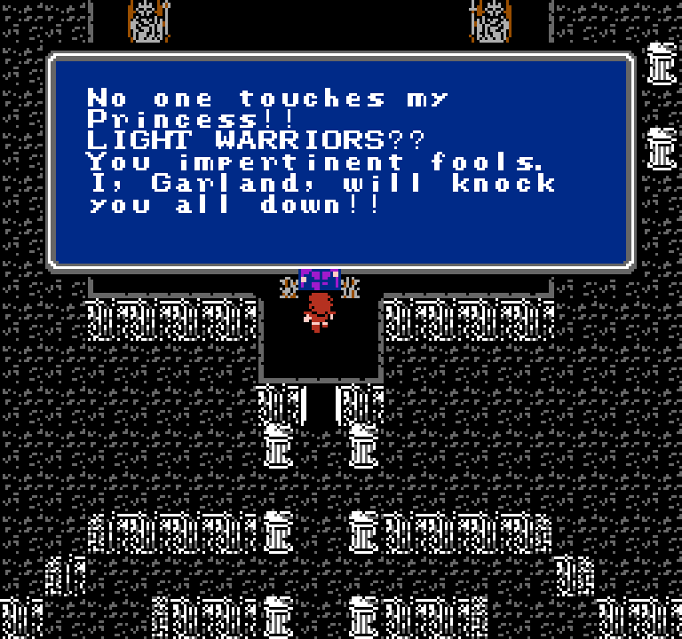 The famous "I, Garland, will knock you all down!" quote from Final Fantasy is kind of related to this taoreru problem - more info here The famous "I, Garland, will knock you all down!" quote from Final Fantasy is kind of related to this taoreru problem - more info here