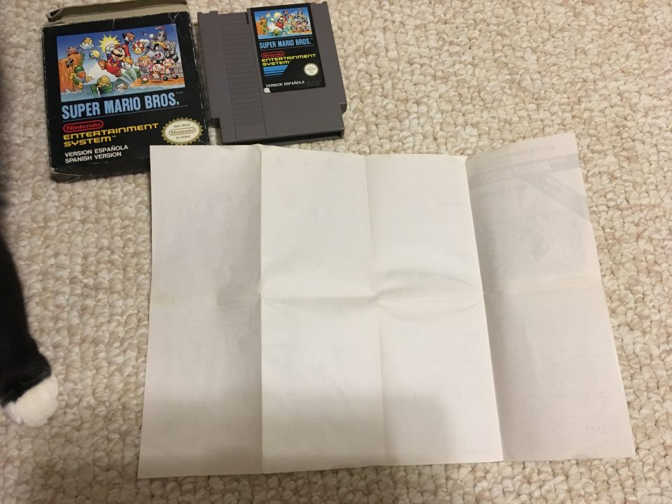 Back of the Spanish manual Back of the Spanish manual