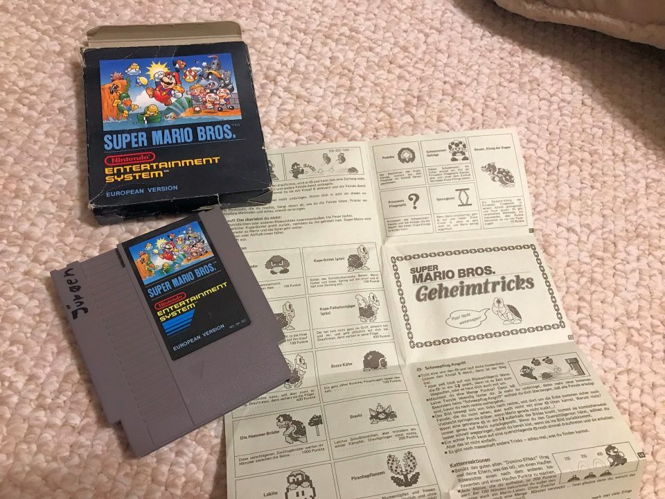 In case you're wondering, other regional releases had similar single-page, fold-up manuals, like this European Version In case you're wondering, other regional releases had similar single-page, fold-up manuals, like this European Version