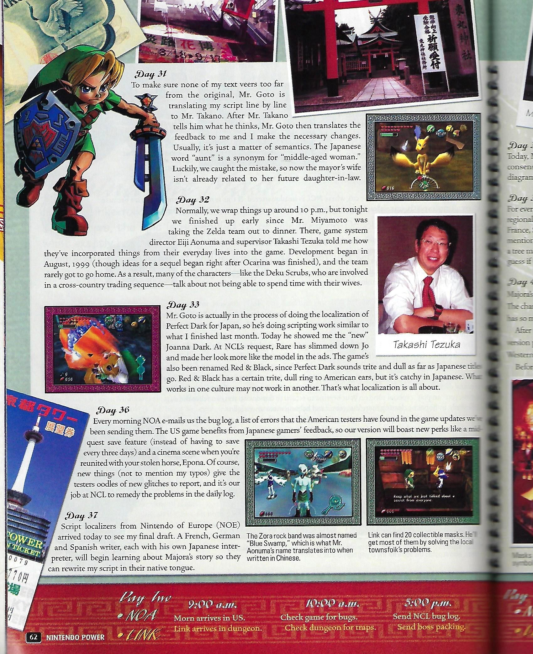 Behind the of Majora's Mask (Nintendo Power Magazine, Sep. 2000) « Legends of Localization