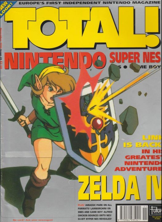 "Zelda IV" is loudly proclaimed on this magazine cover "Zelda IV" is loudly proclaimed on this magazine cover