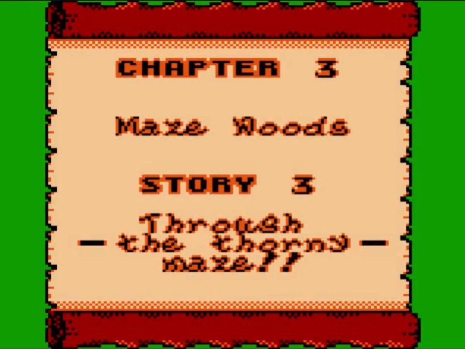 The same stage is named "Maze Woods" in the English release